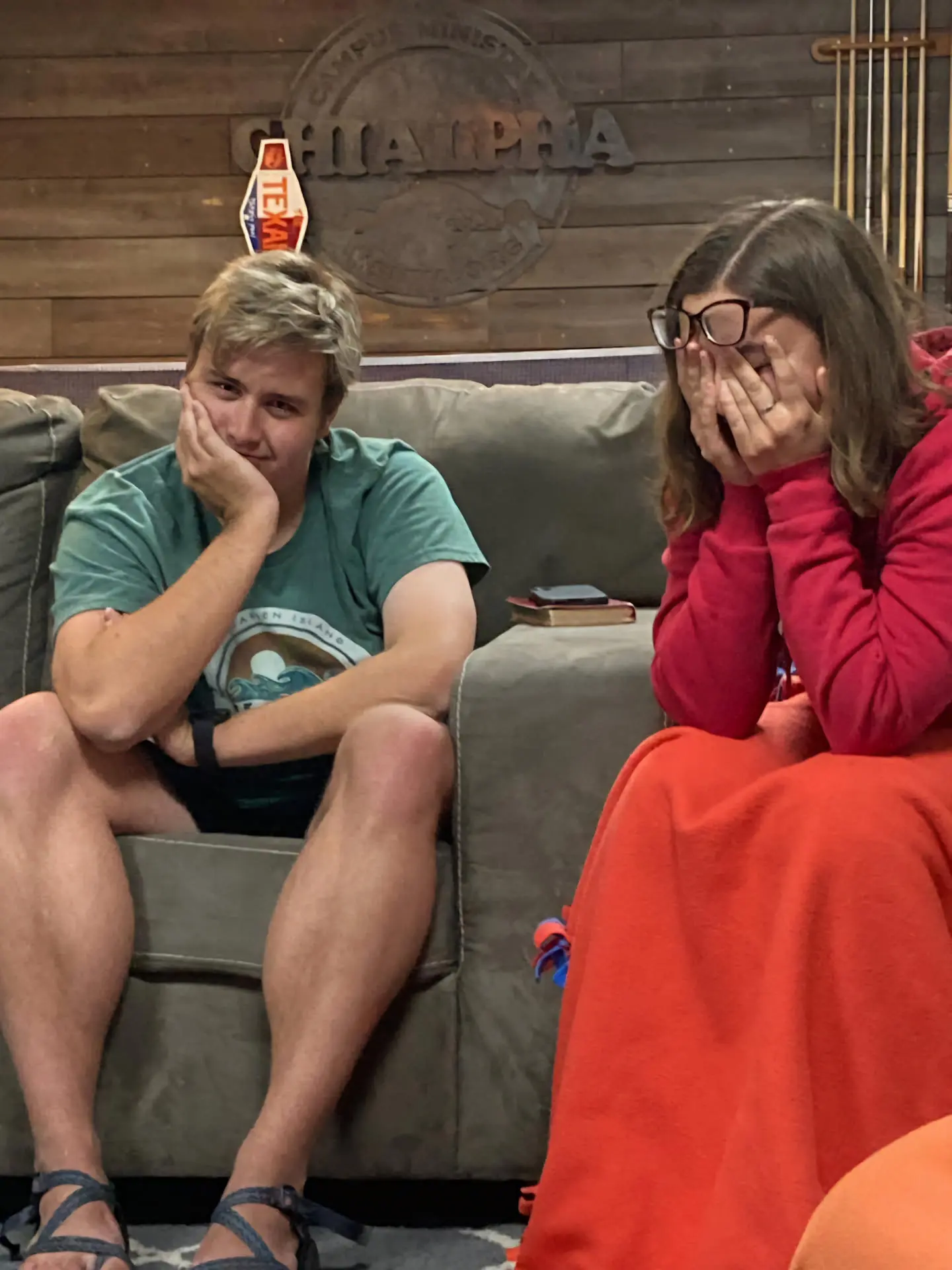 jacob hofer and makenna howard at core group when snow occurred